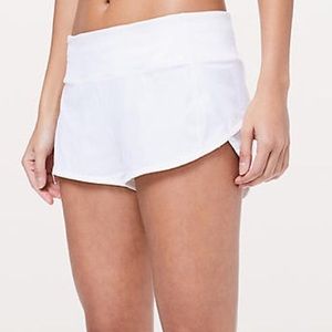 Lululemon white Speed Up Short